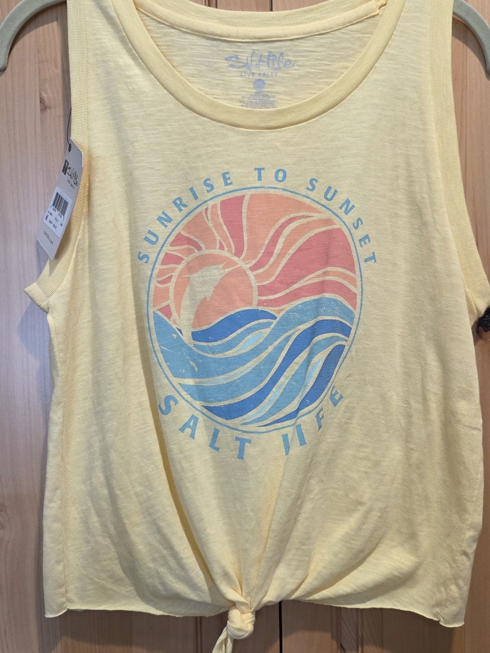 Women's Salt Life Yellow Sunrise Graphic Tank